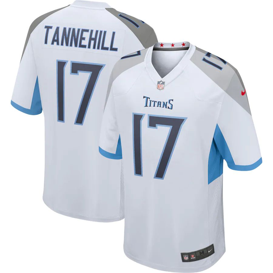 Men Tennessee Titans #17 Ryan Tannehill Nike White Game NFL Jersey